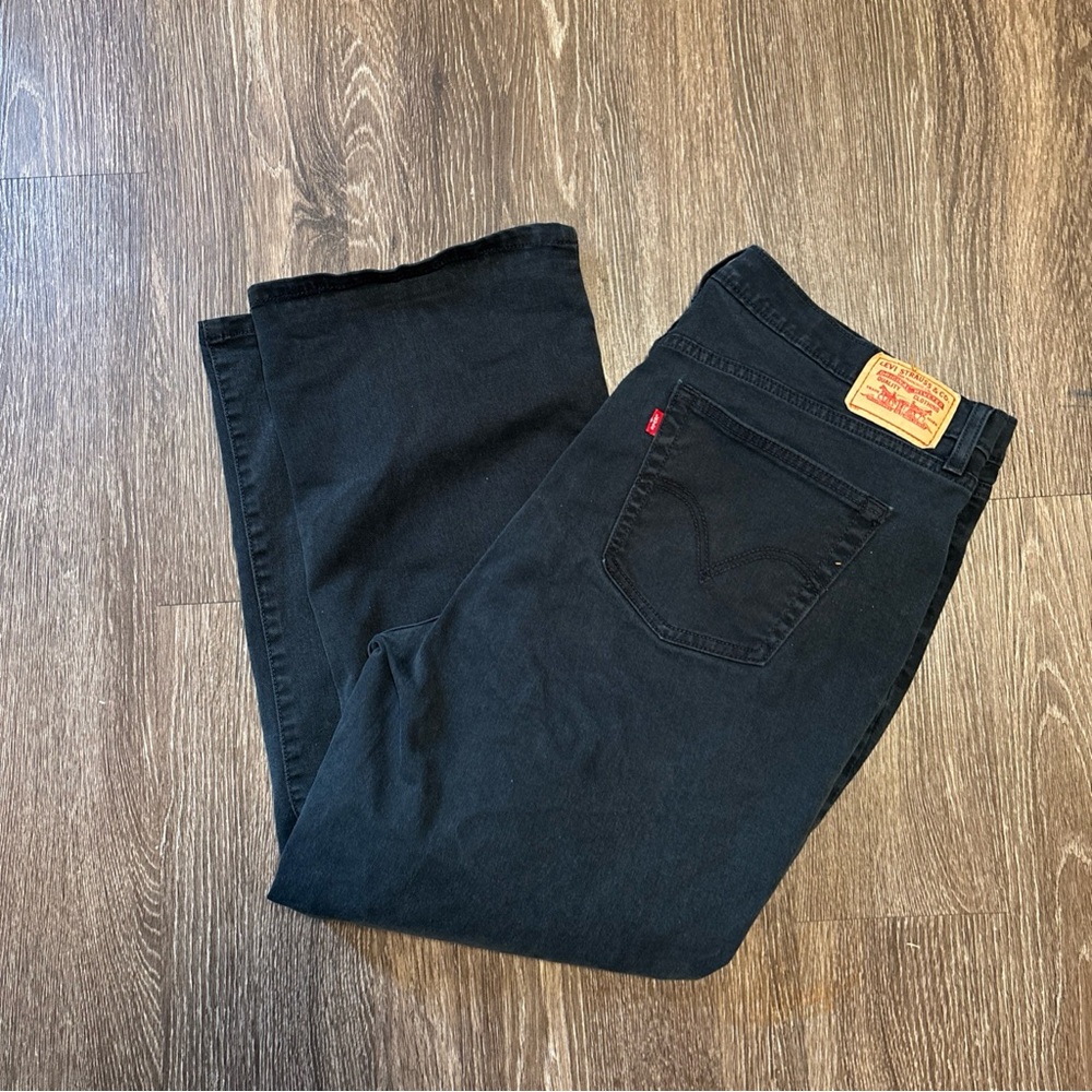 Vintage Levi’s 550 Women’s Relaxed Boot Cut 22 S Y2K Denim Jeans Black